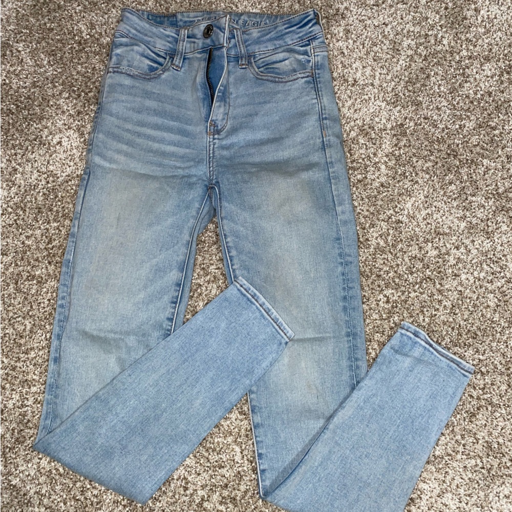 Worn once - American Eagle Jeans, size 2 perfect condition skinny jegging !